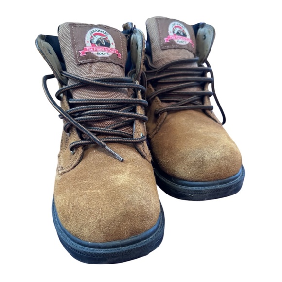 Brahma Men’s Bravo Waterproof Soft Toe Work Boots – Size 7 Wide – Brown - Picture 4 of 5